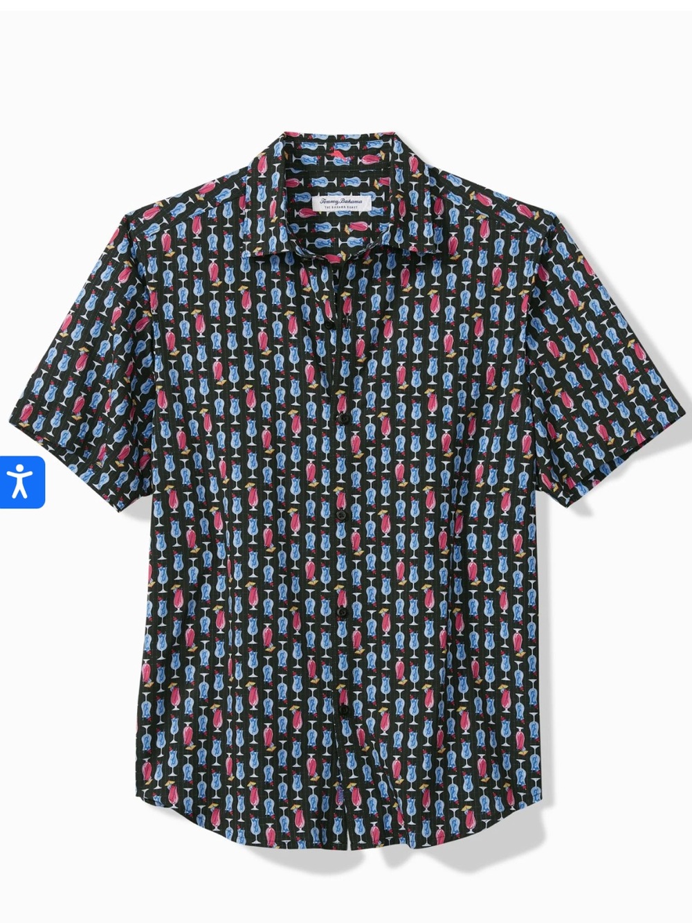 Tommy Bahama men’s the Bahama coast cocktail time camp shirt breathable sz 2XLB